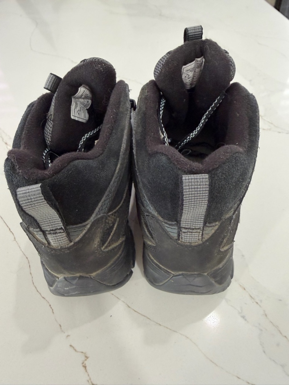 Merrell Gray and Mint Women's Trail Hiking SneakerBoots - Picture 4 of 6